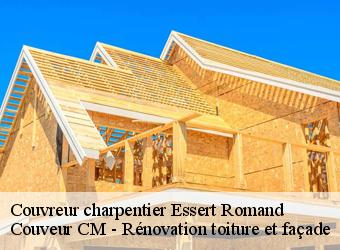 Couvreur charpentier essert-romand-74110 Couveur CM - Rénovation toiture et façade
