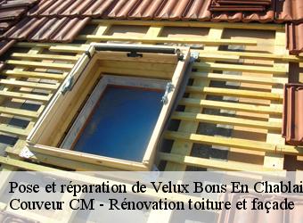 Pose et réparation de Velux bons-en-chablais-74890 Couveur CM - Rénovation toiture et façade