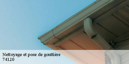 Nettoyage et pose de gouttière demi-quartier-74120 Rénovation CM