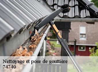 Nettoyage et pose de gouttière 74740