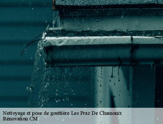 Nettoyage et pose de gouttière  les-praz-de-chamonix-74400 Rénovation CM