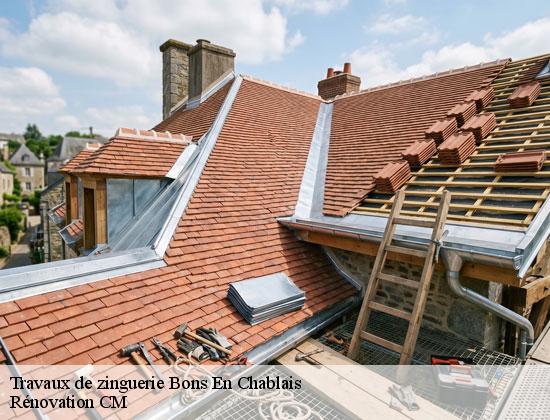 Travaux de zinguerie bons-en-chablais-74890 Rénovation CM