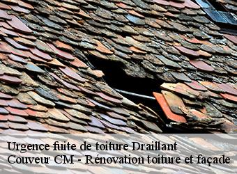Urgence fuite de toiture draillant-74550 Couveur CM - Rénovation toiture et façade