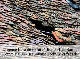 Urgence fuite de toiture  thonon-les-bains-74200 Couveur CM - Rénovation toiture et façade