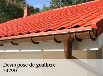 Devis pose de gouttière 74290