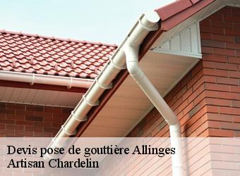 Devis pose de gouttière  allinges-74200 Artisan Chardelin