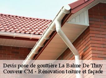 Devis pose de gouttière la-balme-de-thuy-74230 Couveur CM - Rénovation toiture et façade
