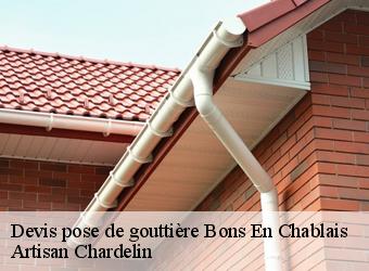 Devis pose de gouttière  bons-en-chablais-74890 Artisan Chardelin