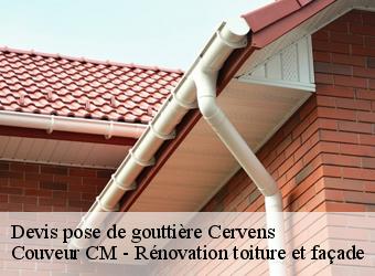 Devis pose de gouttière cervens-74550 Couveur CM - Rénovation toiture et façade