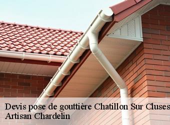 Devis pose de gouttière chatillon-sur-cluses-74300 Artisan Chardelin