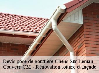 Devis pose de gouttière  chens-sur-leman-74140 Couveur CM - Rénovation toiture et façade
