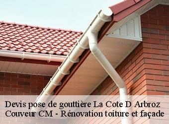 Devis pose de gouttière la-cote-d-arbroz-74110 Couveur CM - Rénovation toiture et façade
