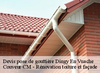Devis pose de gouttière dingy-en-vuache-74520 Couveur CM - Rénovation toiture et façade
