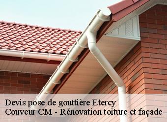 Devis pose de gouttière etercy-74150 Couveur CM - Rénovation toiture et façade