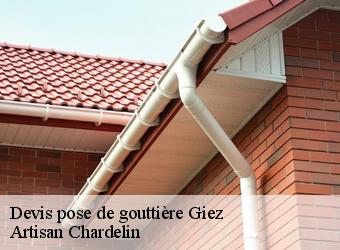 Devis pose de gouttière  giez-74210 Artisan Chardelin