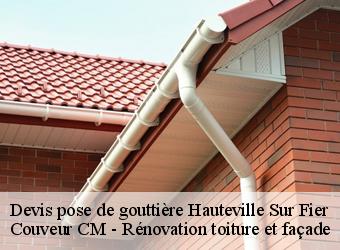 Devis pose de gouttière  hauteville-sur-fier-74150 Couveur CM - Rénovation toiture et façade