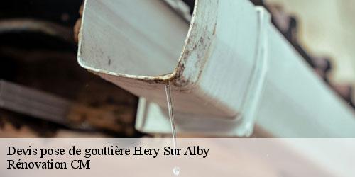 Devis pose de gouttière hery-sur-alby-74540 Rénovation CM