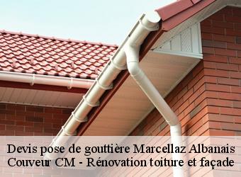 Devis pose de gouttière  marcellaz-albanais-74150 Couveur CM - Rénovation toiture et façade