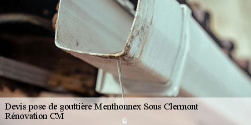 Devis pose de gouttière menthonnex-sous-clermont-74270 Rénovation CM