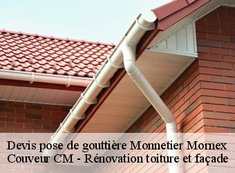 Devis pose de gouttière monnetier-mornex-74560 Couveur CM - Rénovation toiture et façade