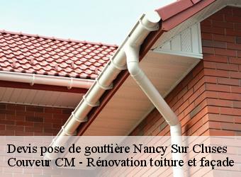 Devis pose de gouttière nancy-sur-cluses-74300 Couveur CM - Rénovation toiture et façade