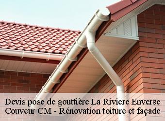 Devis pose de gouttière la-riviere-enverse-74440 Couveur CM - Rénovation toiture et façade