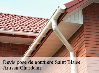 Devis pose de gouttière  saint-blaise-74350 Artisan Chardelin