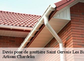 Devis pose de gouttière  saint-gervais-les-bains-74170 Artisan Chardelin