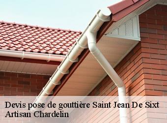 Devis pose de gouttière  saint-jean-de-sixt-74450 Artisan Chardelin