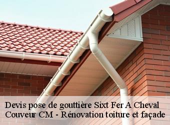 Devis pose de gouttière sixt-fer-a-cheval-74740 Couveur CM - Rénovation toiture et façade