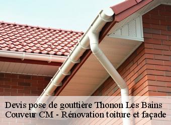 Devis pose de gouttière thonon-les-bains-74200 Couveur CM - Rénovation toiture et façade