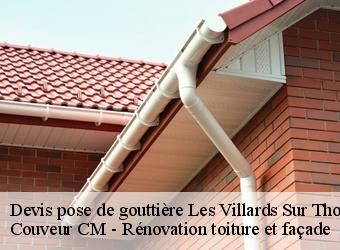 Devis pose de gouttière les-villards-sur-thones-74230 Couveur CM - Rénovation toiture et façade