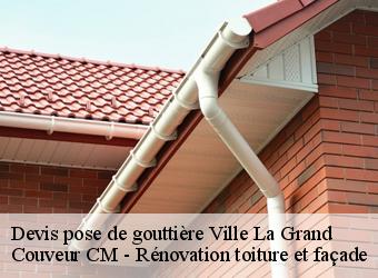 Devis pose de gouttière ville-la-grand-74100 Couveur CM - Rénovation toiture et façade