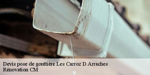 Devis pose de gouttière  les-carroz-d-arraches-74300 Rénovation CM