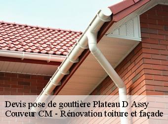 Devis pose de gouttière plateau-d-assy-74480 Couveur CM - Rénovation toiture et façade