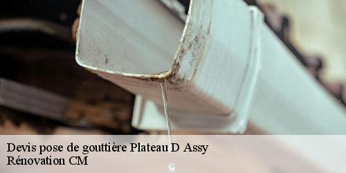 Devis pose de gouttière  plateau-d-assy-74480 Rénovation CM