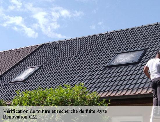 Vérification de toiture et recherche de fuite ayse-74130 Rénovation CM
