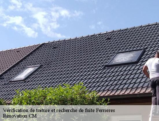 Vérification de toiture et recherche de fuite  ferrieres-74370 Rénovation CM