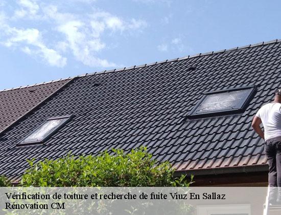 Vérification de toiture et recherche de fuite viuz-en-sallaz-74250 Rénovation CM