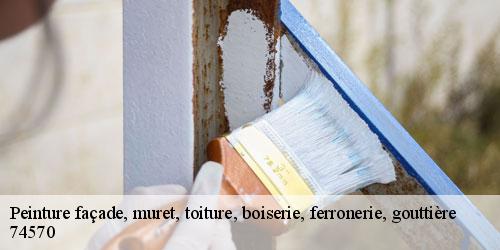 Peinture façade, muret, toiture, boiserie, ferronerie, gouttière aviernoz-74570 Rénovation CM