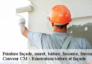 Peinture façade, muret, toiture, boiserie, ferronerie, gouttière beaumont-74160 Couveur CM - Rénovation toiture et façade