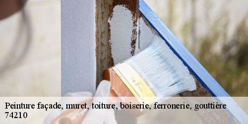 Peinture façade, muret, toiture, boiserie, ferronerie, gouttière  chevaline-74210 Rénovation CM