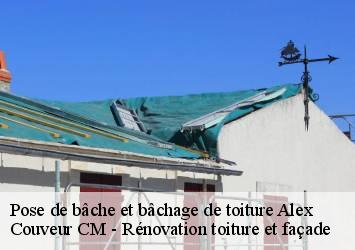 Pose de bâche et bâchage de toiture alex-74290 Couveur CM - Rénovation toiture et façade
