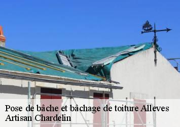 Pose de bâche et bâchage de toiture  alleves-74540 Artisan Chardelin