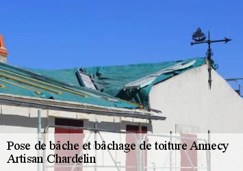 Pose de bâche et bâchage de toiture  annecy-74000 Artisan Chardelin