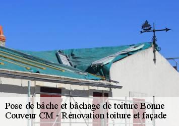 Pose de bâche et bâchage de toiture bonne-74380 Couveur CM - Rénovation toiture et façade