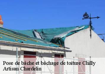 Pose de bâche et bâchage de toiture  chilly-74270 Artisan Chardelin