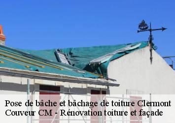 Pose de bâche et bâchage de toiture clermont-74270 Couveur CM - Rénovation toiture et façade
