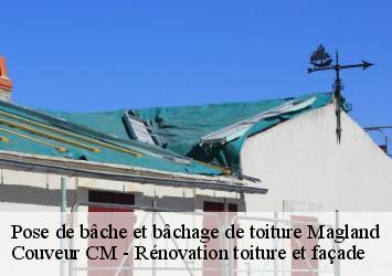 Pose de bâche et bâchage de toiture  magland-74300 Couveur CM - Rénovation toiture et façade
