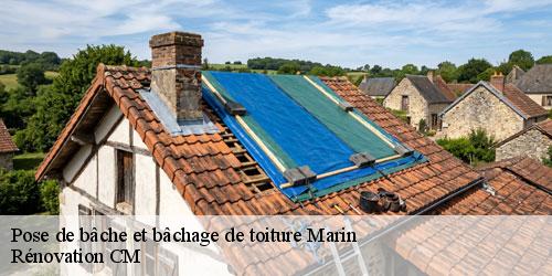 Pose de bâche et bâchage de toiture marin-74200 Rénovation CM